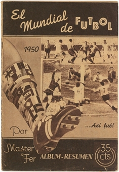 1950 World Cup Special Edition Magazine "El Mundial de Futbol" From Alcides Ghiggia Estate